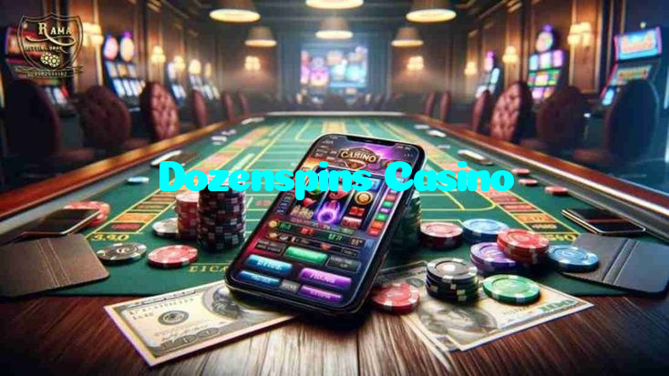 Dozenspins Casino casino presented on mobile device in Pakistan with slots and live games