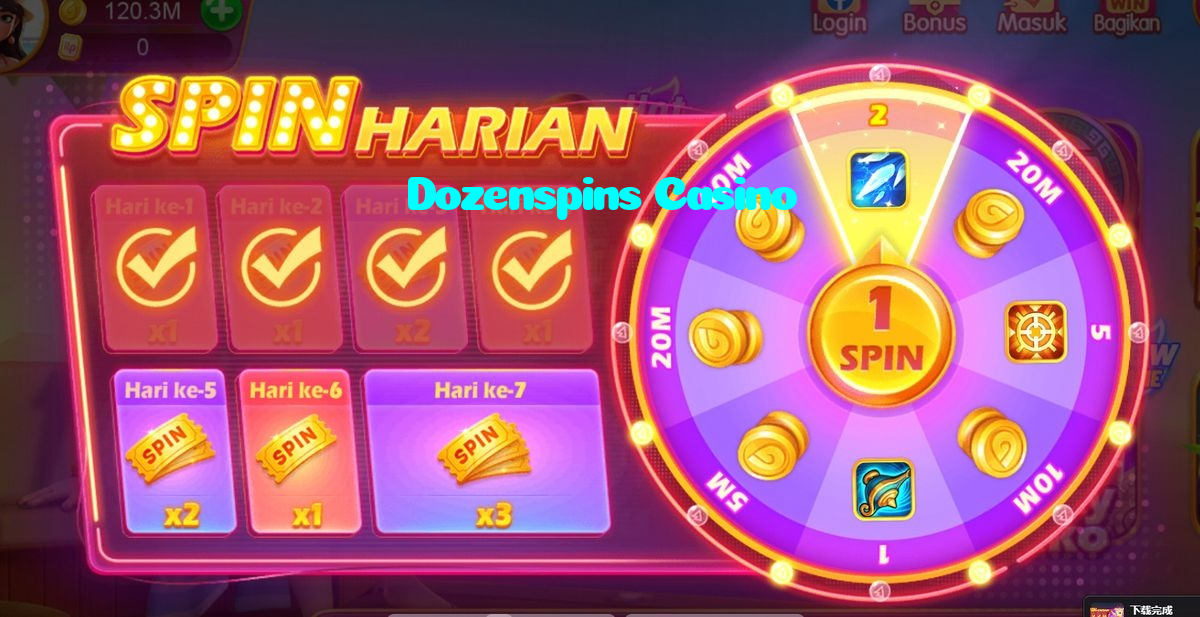 Dozenspins Casino casino presented on mobile device in Pakistan with slots and live games